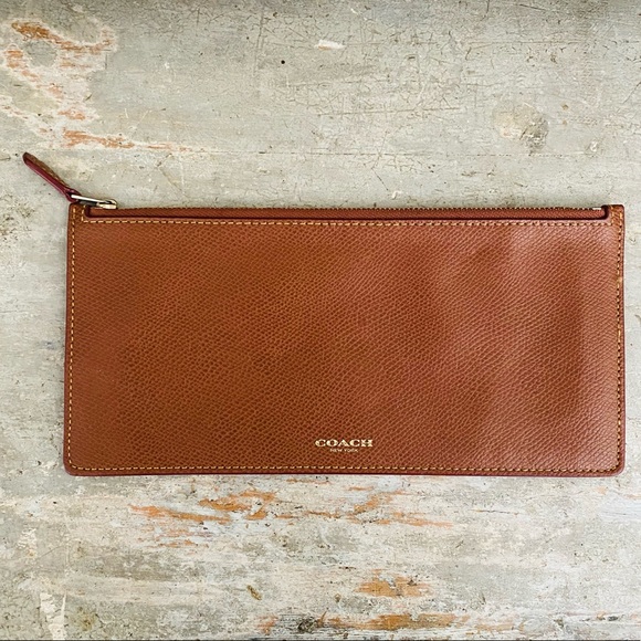 Coach Handbags - ♥️ Coach ♥️ Brown Leather Pouch